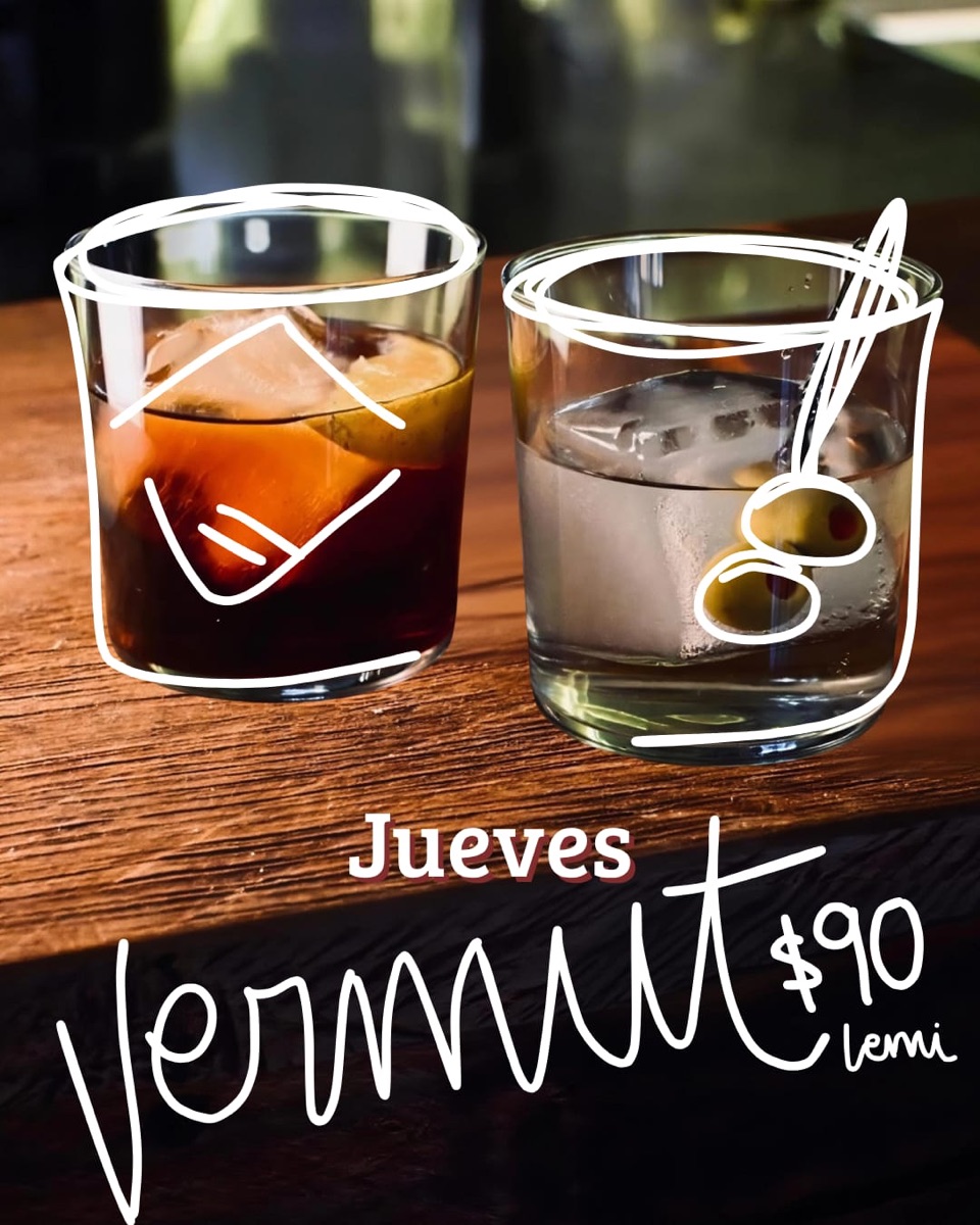 Jueves: vermut $90